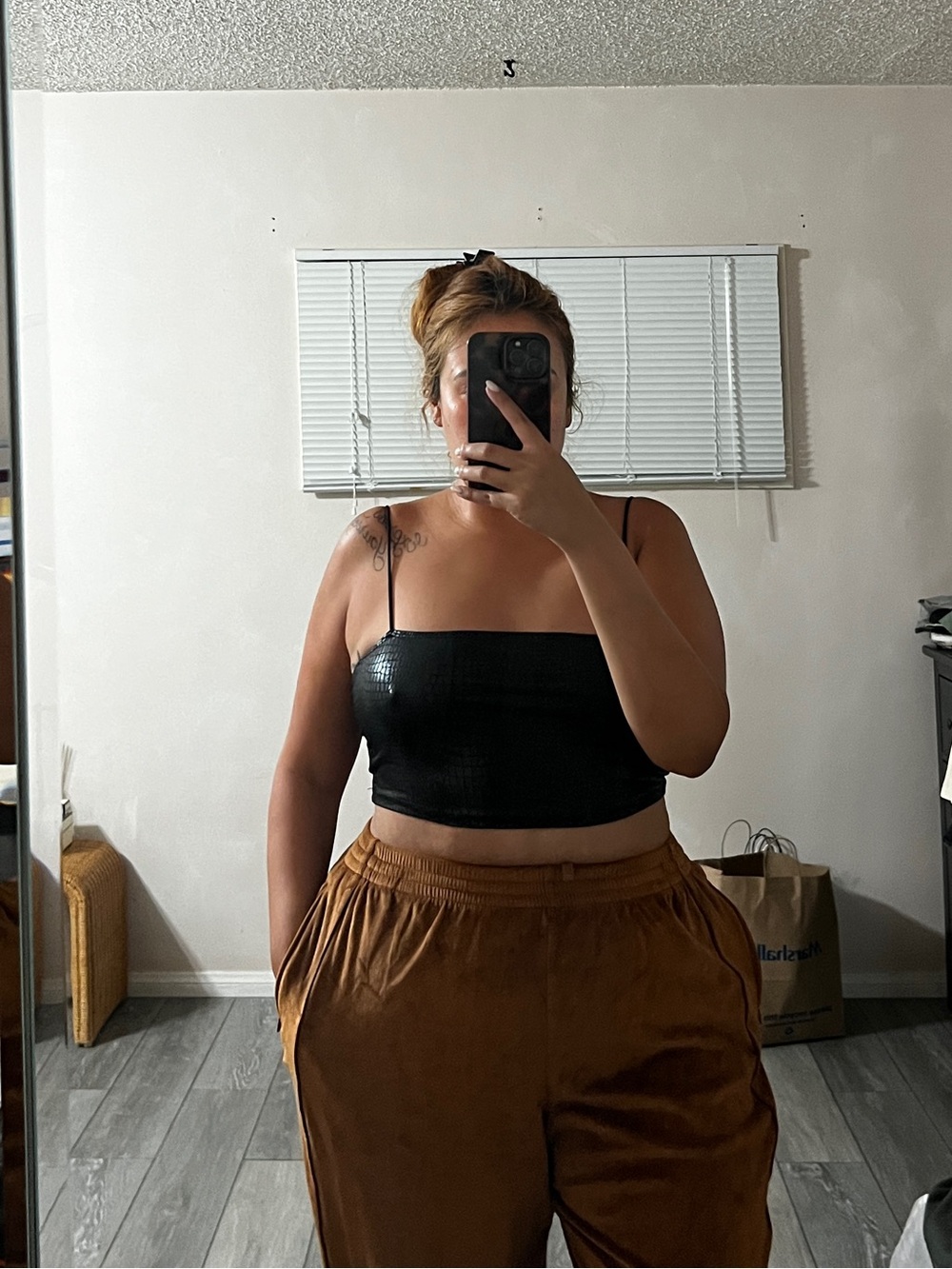 Black Crop Top - Women's Basic Tube Top